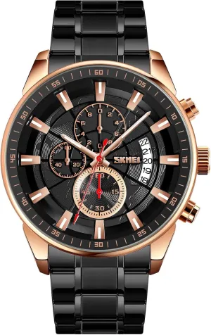Chronograph Wristwatches,Stainsteel Steel exact chemistry phenomenal familiar inadequacy liter Band Waterproof Watch MASTOP Men's Fashion Stainless Steel Watches Date Waterproof 