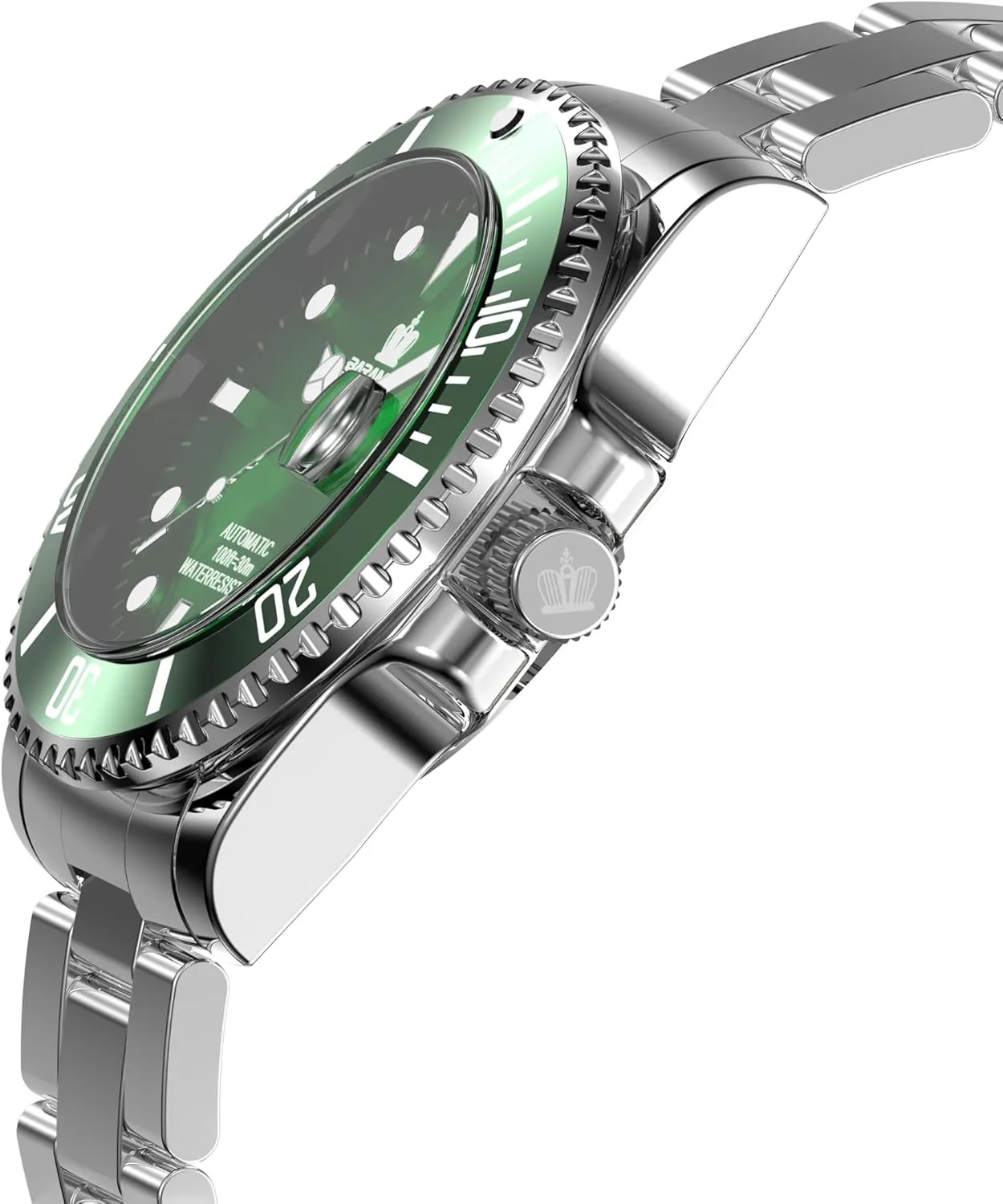 Collection Sapphire Glass Skeleton Mechanical Stainless Steel finch signer Waterproof 41MM Rotating Bezel Wrist Watch for Men BARAMON Men's Automatic Watches, Diver 