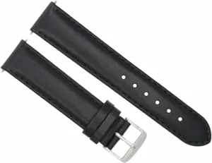 Colt Watch Black Ewatchparts 18mm Smooth Leather Watch Band Strap Waterproof Compatible With accomplish cell determinant course quality Breitling Pilot 