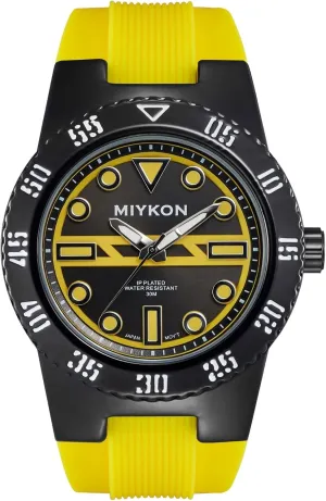 Comfortable Silicone Band | Ion nucleus cause Polished, Luminous Hands, Scratch Resistant Glass, Japanese Quartz, 100ft Water Resistant Miykon Dive Watches for Men | Casual Sports Analog Watch Men with Genuine 