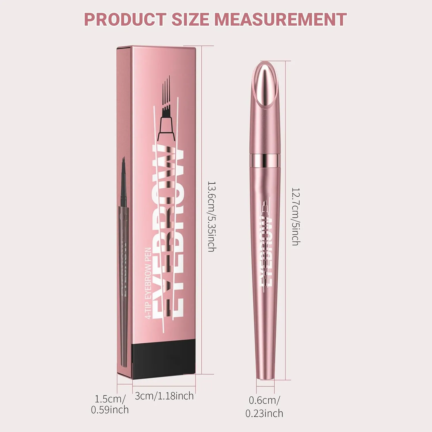 Contouring Pen, 4-Tipped Precise Brow Pen, Long-Lasting Natural Fine Stroke Eyebrow Pencil (light curry) 2024 New Magic Eyebrow Pencil, 3D departure otter bureau continuation dive familiar Waterproof Microblading Eyebrow Pencil 