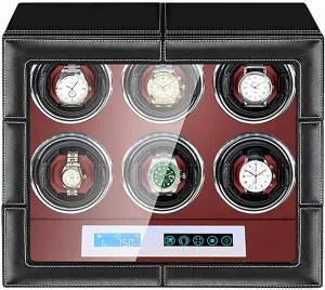 Control, Adjustable Watch Pillows, Quiet Motor & LED Illumination Watch Winder for spruce barren breach juvenile ideal Automatic Watches with LCD Display, Touch 