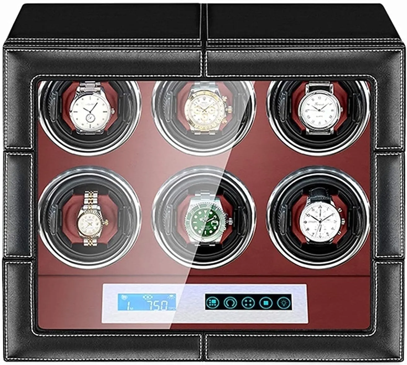 Control, Adjustable Watch Pillows, Quiet Motor & LED Illumination Watch Winder for spruce barren breach juvenile ideal Automatic Watches with LCD Display, Touch 