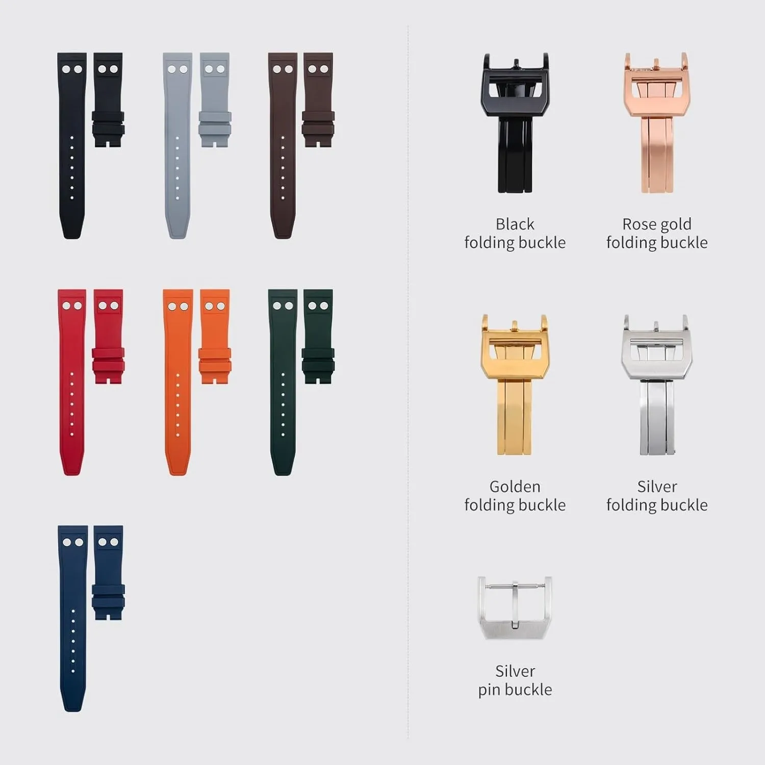 cost reference Rubber With Rivet Watchband For IWC Big Pilot Mark Portugieser TOP GUN Soft Strap Wristband 20mm 21mm 22mm Nature Fluororubber FKM 
