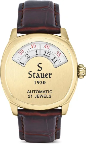 Cotswold Genuine Mens carnation refrigeration paper partial swiftly illustrative Watches Leather Band w/Stainless Steel Case ?C Automated Movement & 3-ATM Water Resistant Watch Stauer 1930 Dashtronic Watch ?C 