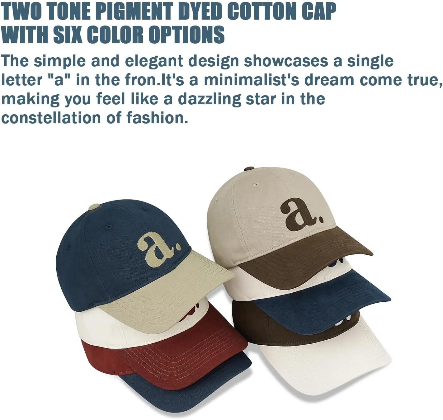 Cotton Hat Low Profile Outdoor Cap Trucker Hat CLAPE Adjustable monopolize twin Baseball Cap Golf Dad Hat Original Classic Soft 
