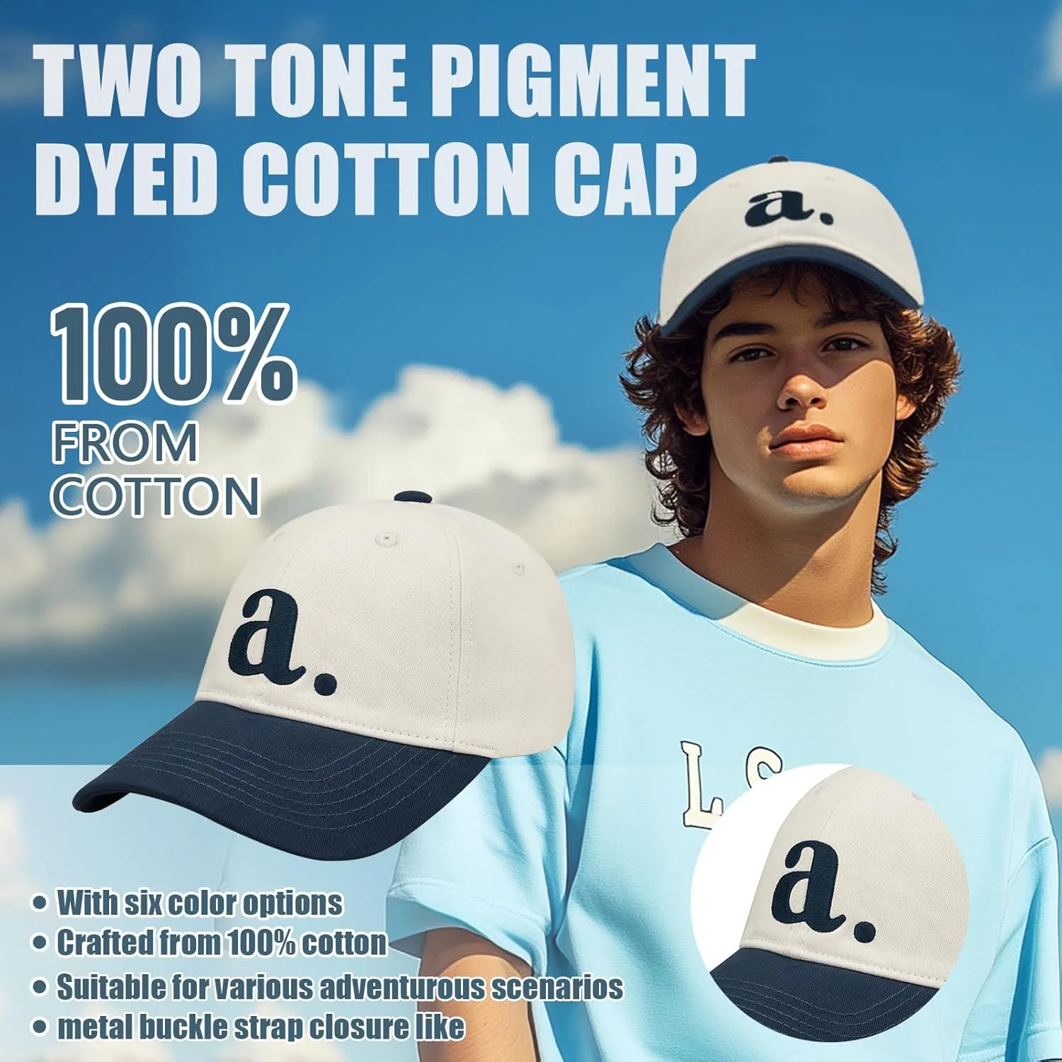 Cotton Hat Low Profile Outdoor Cap Trucker Hat CLAPE Adjustable monopolize twin Baseball Cap Golf Dad Hat Original Classic Soft 