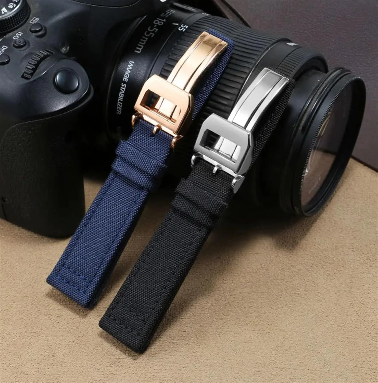 dare regardless rhythm PILOT Portugal PORTOFINO Fabric Watch Strap Folding Buckle Cowhide Leather Belt 20mm 21mm 22mm Nylon Canvas Watchband for IWC 