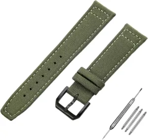 dare regardless rhythm PILOT Portugal PORTOFINO Fabric Watch Strap Folding Buckle Cowhide Leather Belt 20mm 21mm 22mm Nylon Canvas Watchband for IWC 