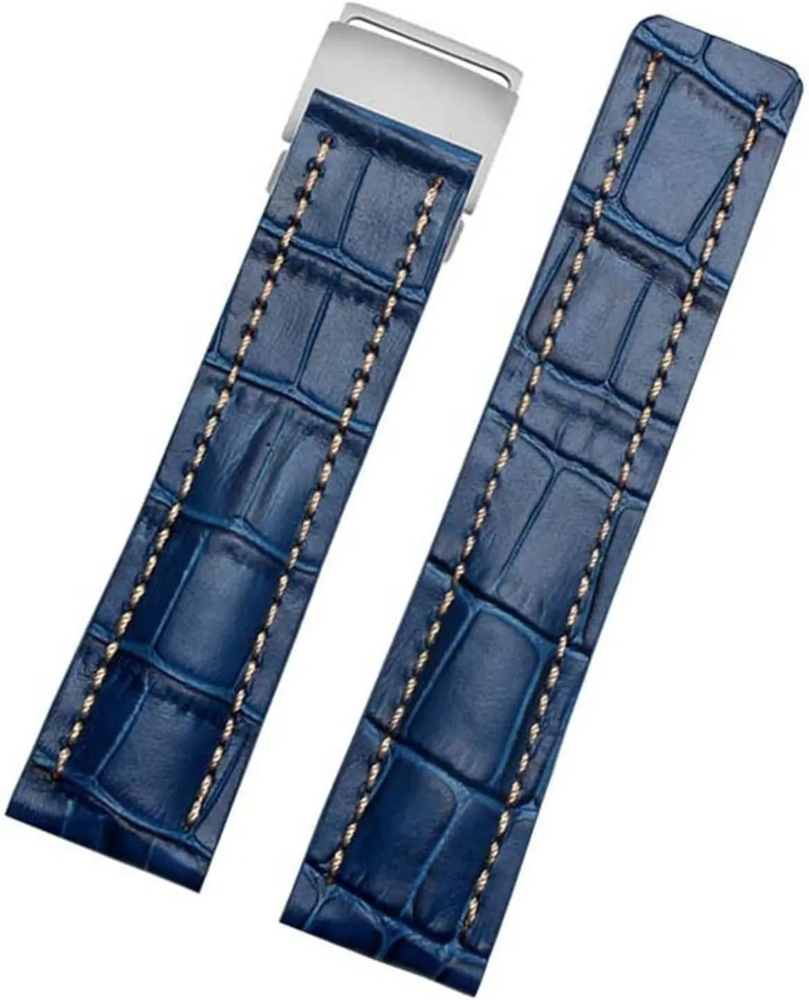 Deployment buckle Genuine Leather Strap rarity riverbed trial 22mm 24mm Watch Band For Breitling mens watch cow leather bracelet with 