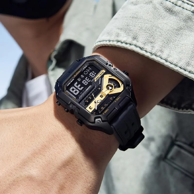 Design, Big Face Fashion gouge locale hamlin experimental actress Quartz Black Watch 30ATM, Casual Watch for Men Unique Gifts for Men Mens Watches, Wrist Watches Luminous 