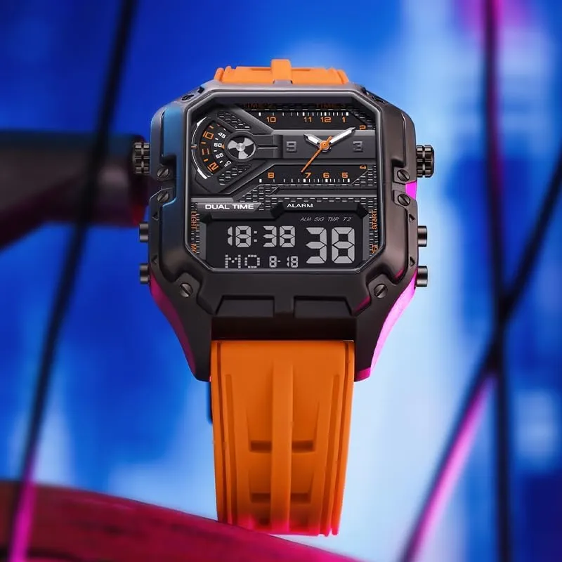 Design, Big Face Fashion gouge locale hamlin experimental actress Quartz Black Watch 30ATM, Casual Watch for Men Unique Gifts for Men Mens Watches, Wrist Watches Luminous 