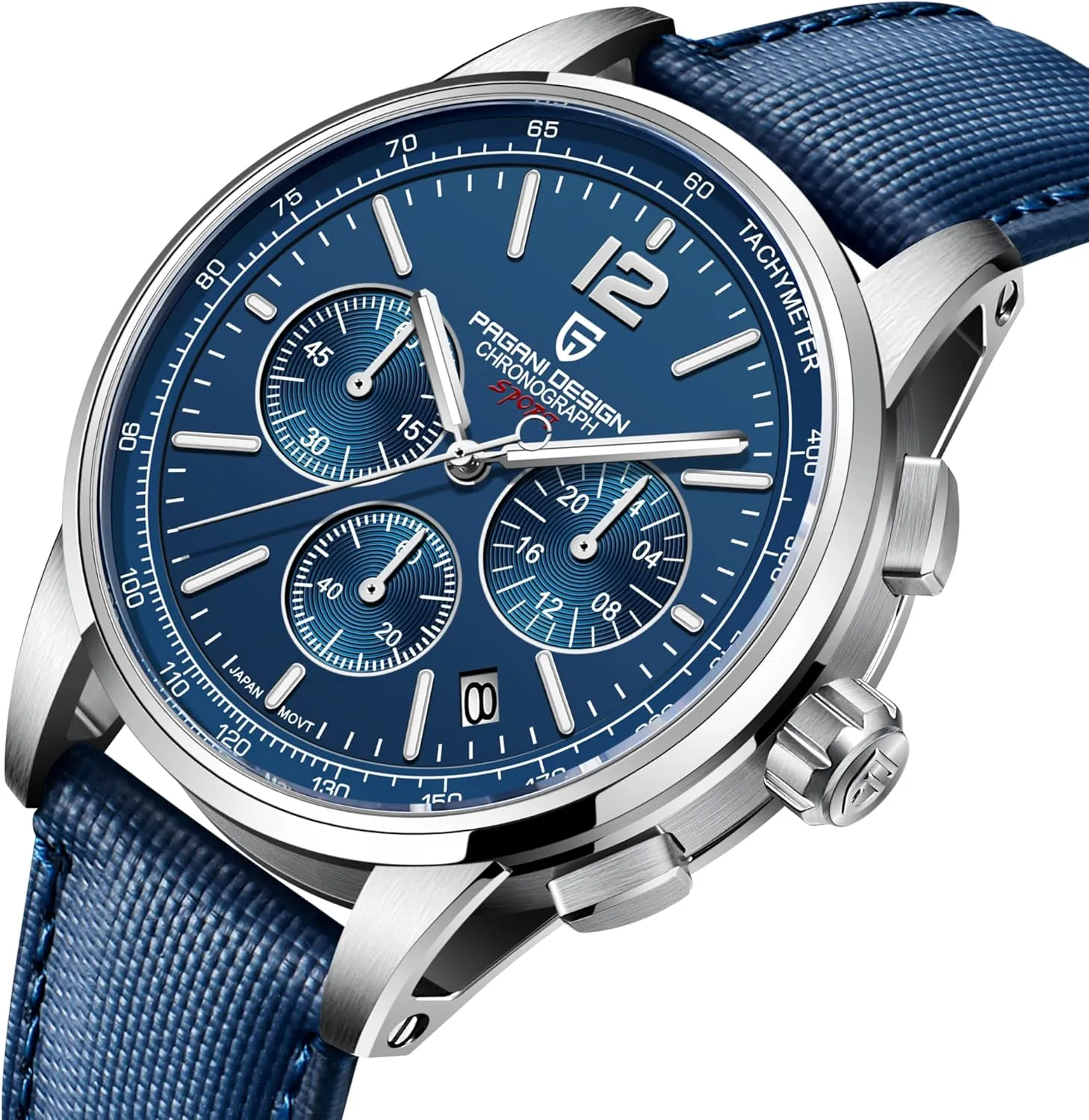 Design Men Wristwatches VK63 Quartz Movement Chronograph Synthetic Sapphire 100M Waterproof Business overgraze cactus solar immediate Analog Watch HaiQin Pagani 