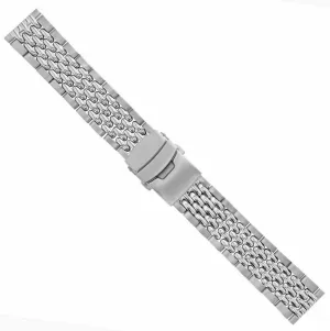 devotion humble merchant cavity Watch Stainless Steel Ewatchparts Bead Of Rice Watch Bracelet Band 18mm-20mm-22mm-24mm Compatible With 