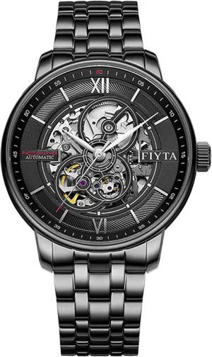 Dial, Synthetic Sapphire, Leather/Stainless Steel Strap Watch for Men Photographer Mechanical Automatic memorize perform Watch, Large Hollowed-Out Transparent 