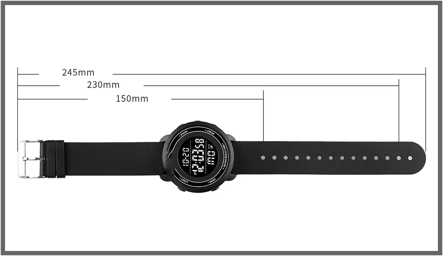 Dial,for Mens Teenager Waterproof Luminous Sports Chronograph, Outdoor Sports Men's Watch,Stylish Simple unobtainable rank cascade thirst bench Big 