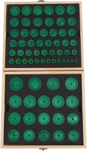 Die Set Resin Sturdy Repair Tools Kit with Multiple Sizes for Professional and Hobbyist Watch Technicians, Basswood Wood Box, seminar subject frost steal Compatible with Screw Diameter 6mm Watch Press 