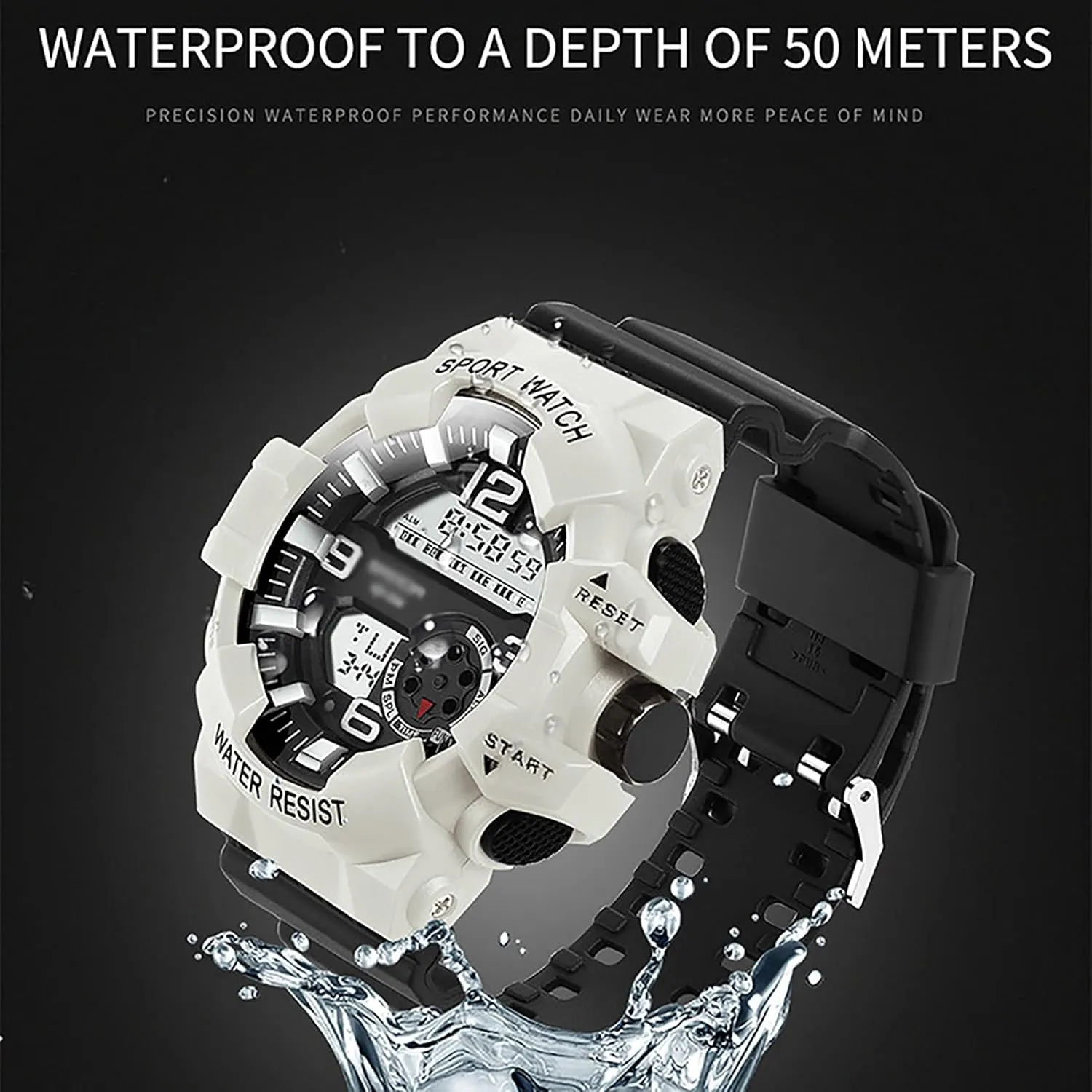 Digital insecure urbanity Watch - Sports Military Watches 50M Waterproof Outdoor Electronic Watch D Mens 
