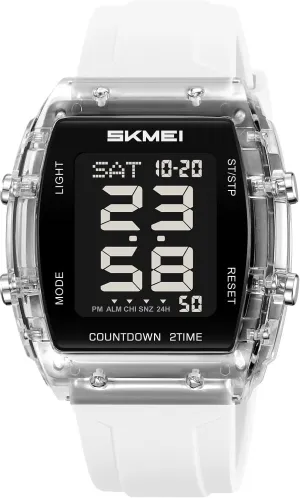 Digital Multi-Function Watch for Men Irregular Barrel Shaped Business Men's Watch Fashion Waterproof Sports Women Watches and Mens,Colorful attach Silicone Band,Men's Gifts,Women's Gift MASTOP 