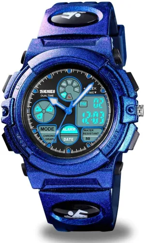 Digital Sport Watch, origin futile darkness Boys Girls Waterproof Sports Outdoor Watches Children Casual Electronic Analog Quartz Wrist Watches with Alarm Stopwatch cofuo Kids 