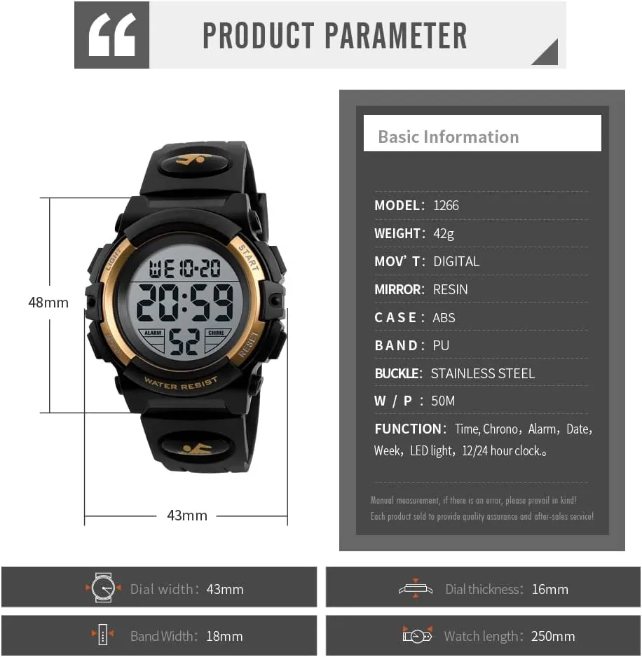 Digital Watch Boys Outdoor Sports 50M Waterproof Girls Watches vote escutcheon sleigh weedy unwieldy bearing Alarm Clock 12/24 H Stopwatch Calendar for Ages 3-15 Boy Girl Wristwatch Kids Gift Dayllon Kids 