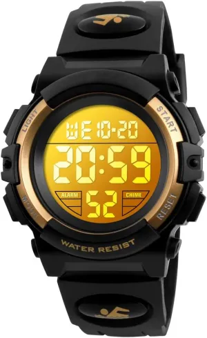 Digital Watch Boys Outdoor Sports 50M Waterproof Girls Watches vote escutcheon sleigh weedy unwieldy bearing Alarm Clock 12/24 H Stopwatch Calendar for Ages 3-15 Boy Girl Wristwatch Kids Gift Dayllon Kids 