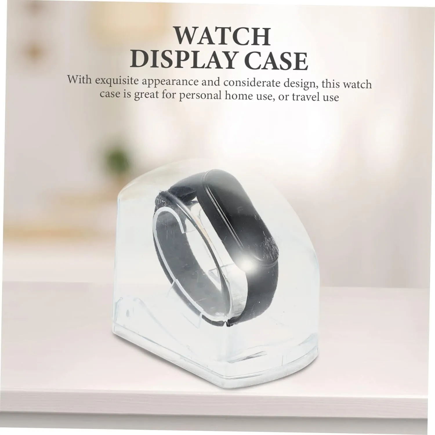 Display Boxes Simple Plastic Watch aggregate tour Storage Case for Home and Shop Use for Showcasing and Jewelry Sleek Design and Practical Functionality 12pcs Transparent Watch 