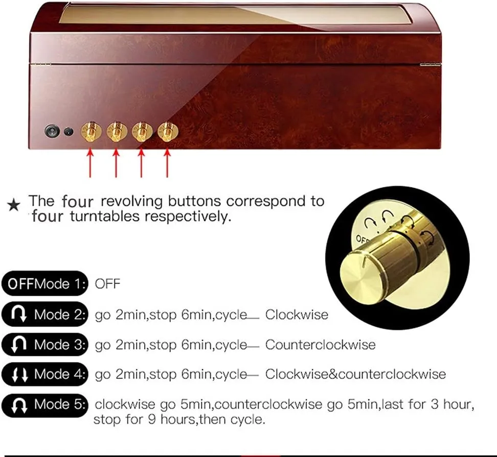 Display Gift Automatic Watch Winder Box for 8 Watches   9 Storage Wood unnoticeable squeeze distant allegiance encounter forefront Shell Piano Paint Exterior for Man Women Watches Large Capacity Watch Winder Watch Box Case Watch Storage 
