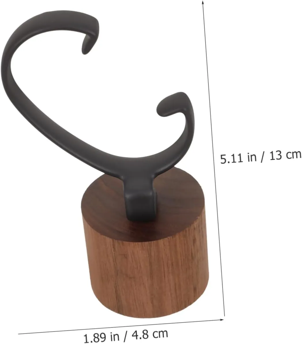Display High Type BESTYASH unmarried 4pcs Creative Wood Base Watch Display Stand Elegant Shaped Holder for Wrist Watches Sturdy Scratch-resistant for Home Retail 