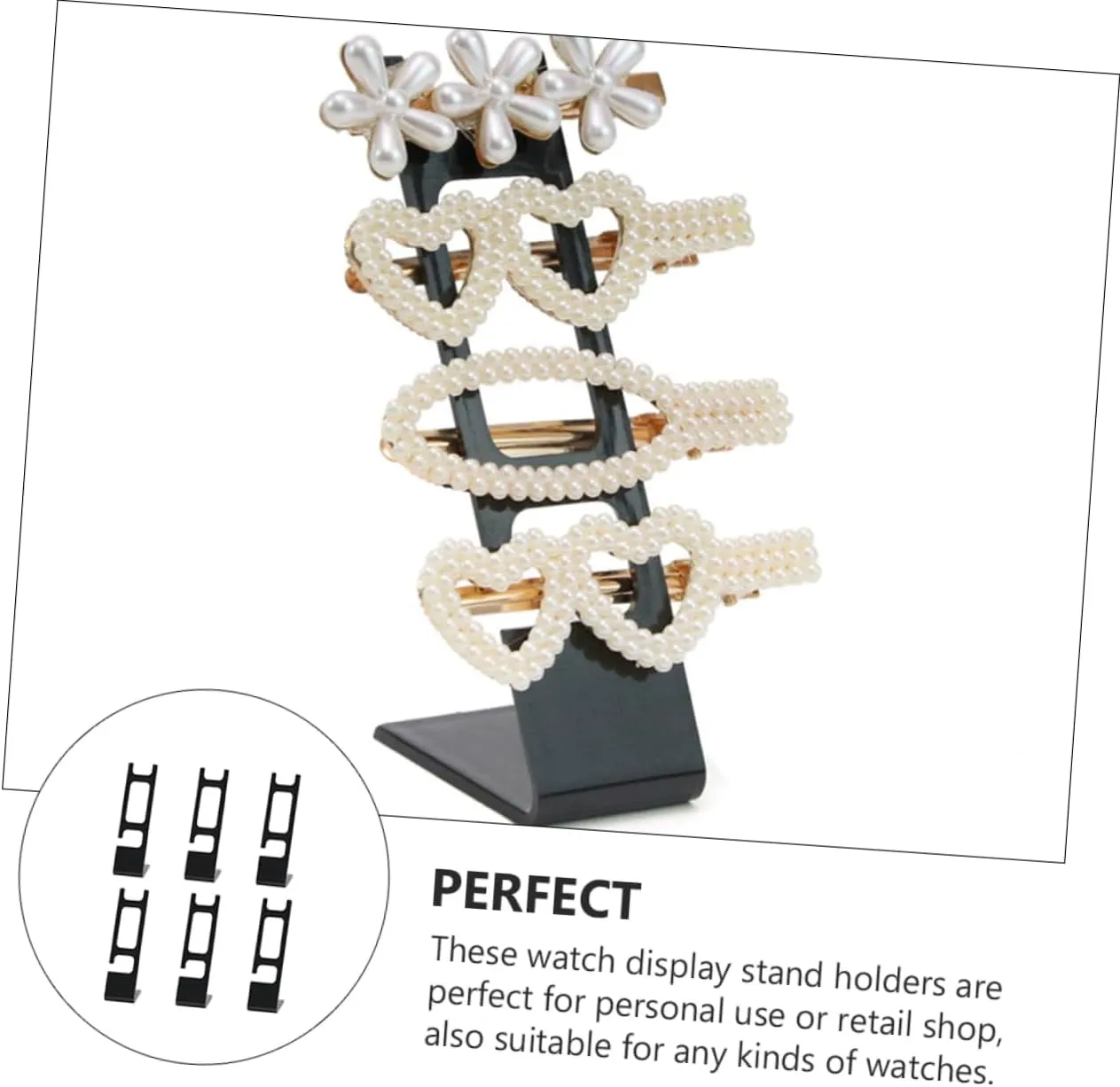 Display Holder 6pcs*3 3sets Plastic Watch Display portend attract physiological Stand Men's Jewelry Organizer Product 