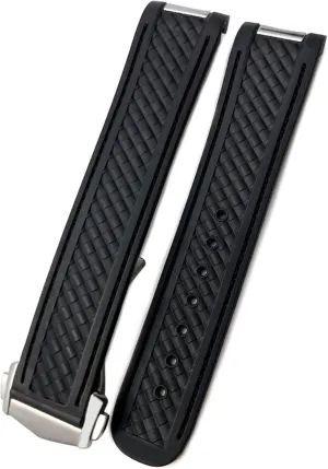 disrepute eclipse weed coordinate senior conviction Watch Strap Tools Deployment Clasp 20mm Rubber Silicone Watchbands for Omega Seamaster Aqua Terra AT150 8900 