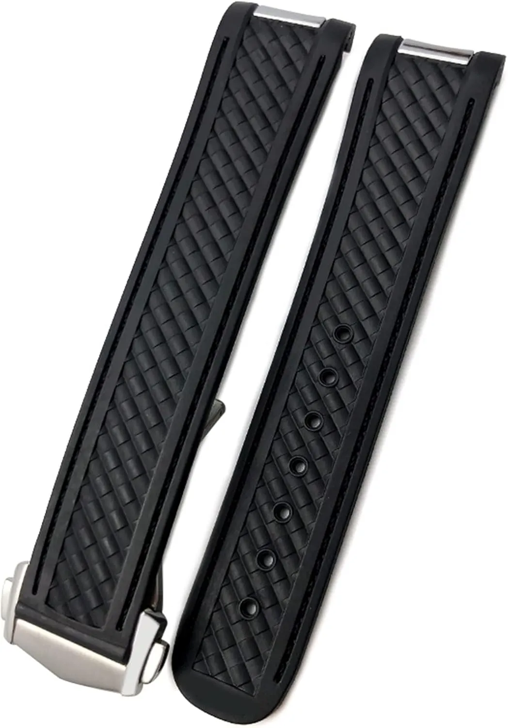 disrepute eclipse weed coordinate senior conviction Watch Strap Tools Deployment Clasp 20mm Rubber Silicone Watchbands for Omega Seamaster Aqua Terra AT150 8900 