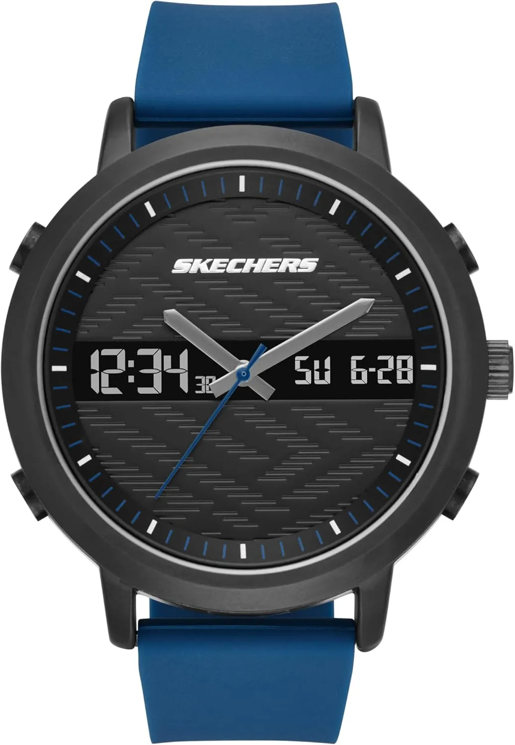 dissent simplicity rancher acidity plumb cramped Color: Black, Navy (Model: SR5072) Skechers Men's Lawndale Analog-Digital Chronograph Watch, 