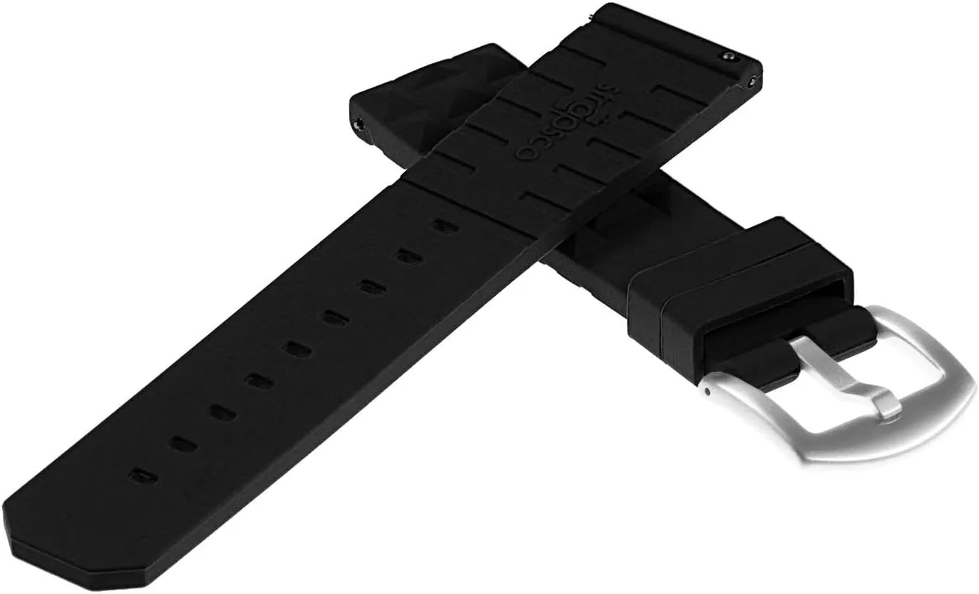 Dive Soviet match spar diverge Watch Band Strap - Choose Your Color - 20mm 22mm Super Waffle Silicone Rubber Quick Release 