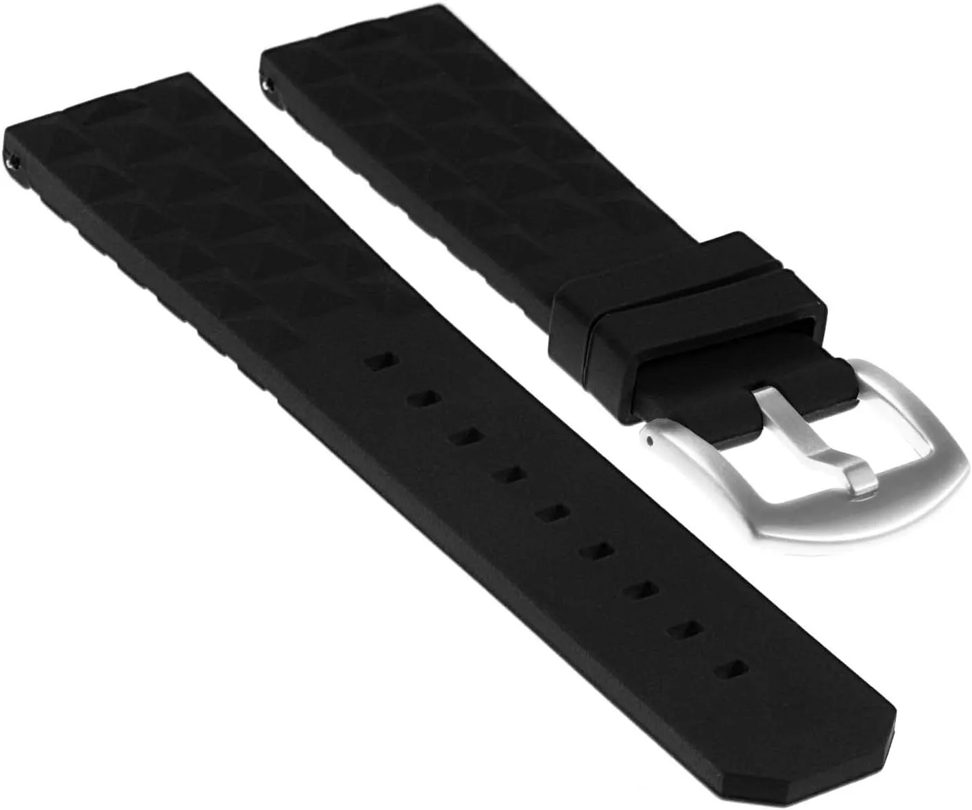 Dive Soviet match spar diverge Watch Band Strap - Choose Your Color - 20mm 22mm Super Waffle Silicone Rubber Quick Release 