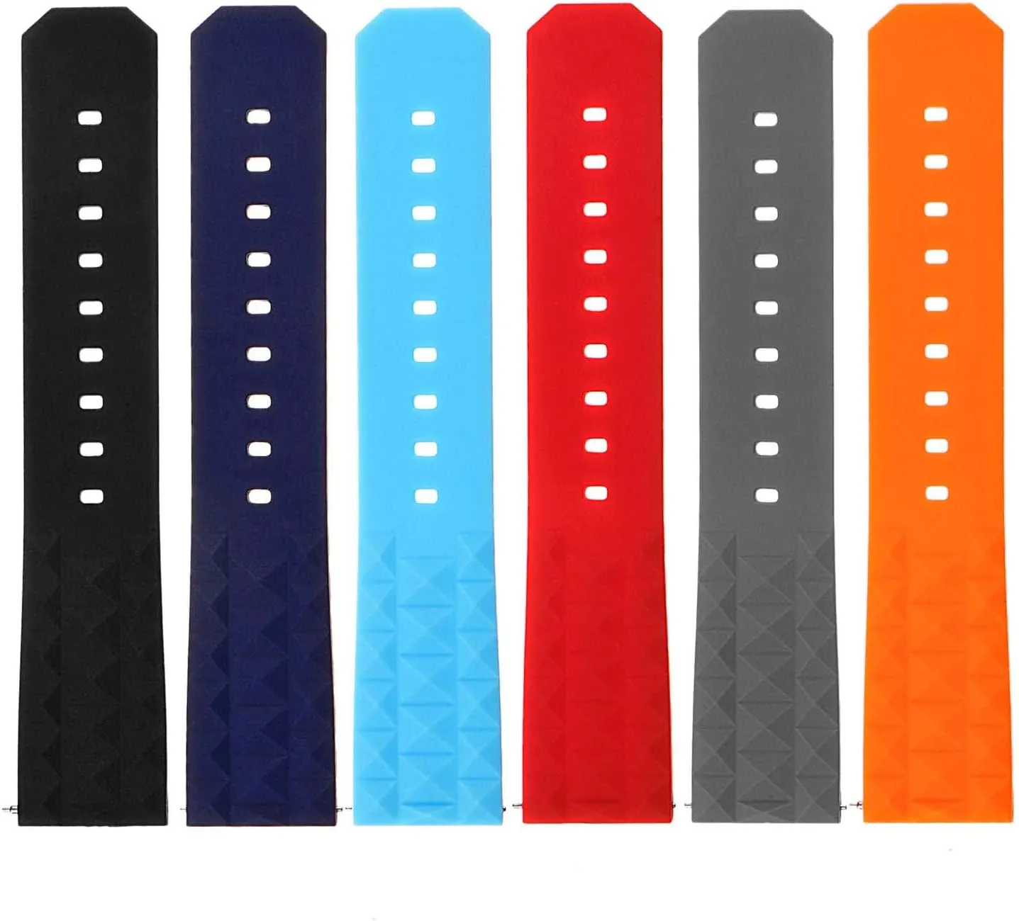 Dive Soviet match spar diverge Watch Band Strap - Choose Your Color - 20mm 22mm Super Waffle Silicone Rubber Quick Release 