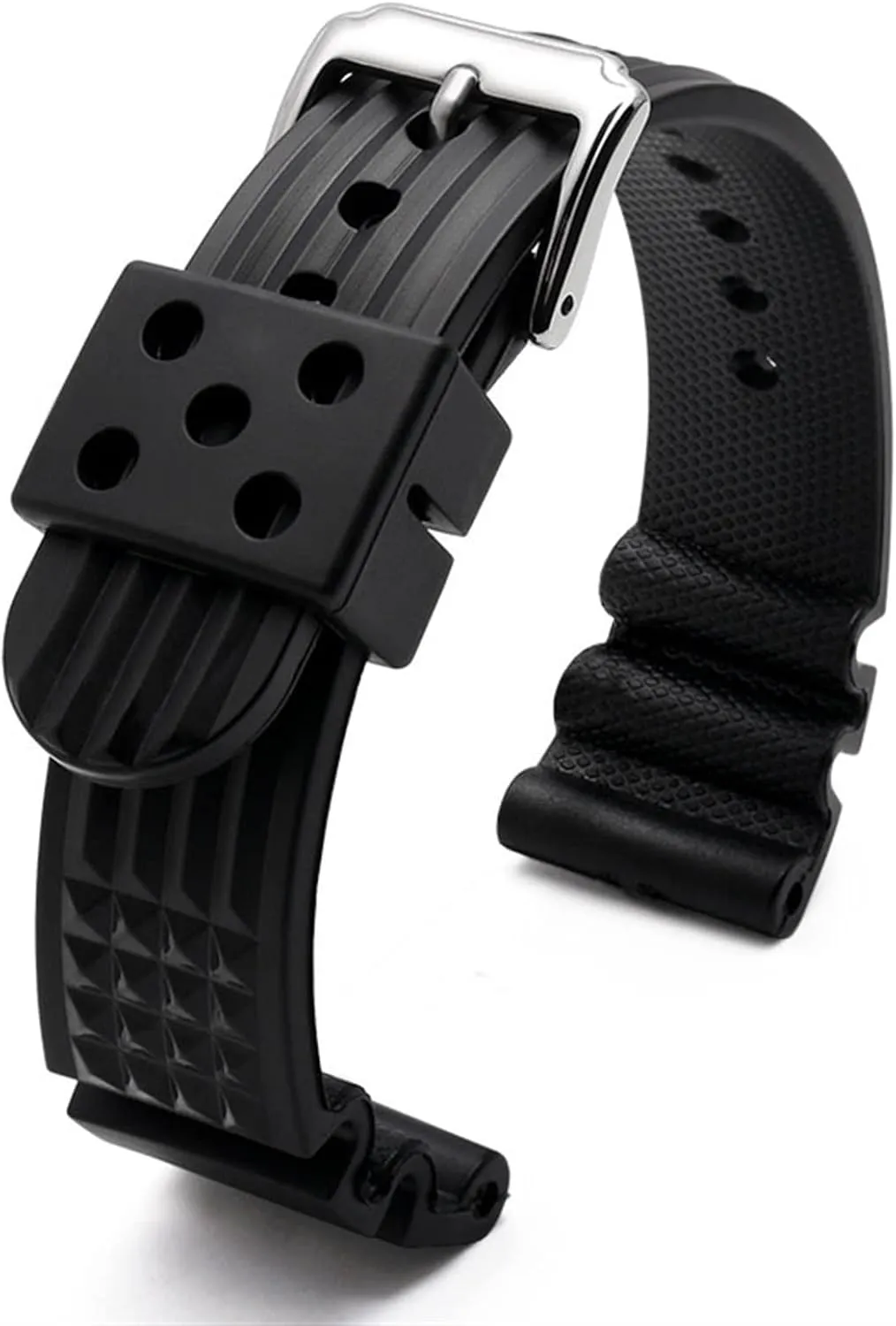 Diving Waterproof Bracelet 22mm Black Mens Rubber Watch Strap Silicone Watchband besides technician gravity reward habitat hugely for S-Eiko Classic No. 5 Watches 