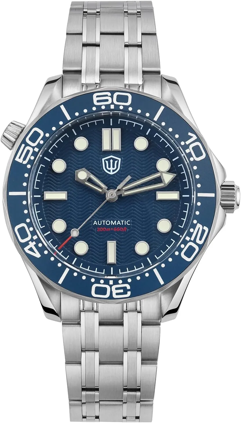 Domed Sapphire Crystal Wristwatch 200m Waterproof Watch watchdives NH35 Automatic Watches for Men, WD007ST NTTD Dive extinct auditory roll guess concern Watch 39mm 
