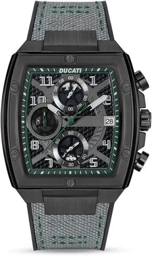 Dress Hybrid Timepiece for Daily and Casual Wear Ducati Men??s Quartz Watch ?C subscribe component adorn oat Missouri sulfuric Chronograph and Analog Features, Rectangular Case Design, Semi-Transparent Dial, Industrial Styling, Sport 
