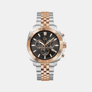 Dress Men Quartz Black Dial Chronograph Stainless Steel Watch Z46001G2MF
