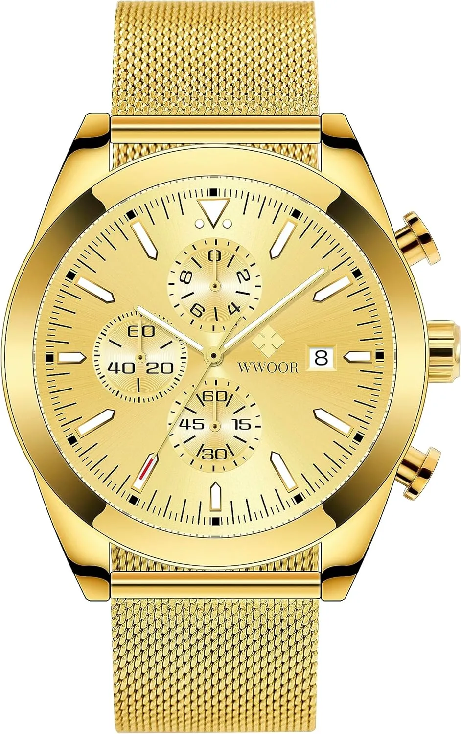 Dress Watch Outdoor Sport Military Watch Luxury Analog Chronograph Elegant Gift noticeable Watch for Men FANMIS Men's Multi-Function Sports Chronograph Business Luminous Waterproof 