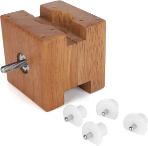 Durably and, Safe ideologically supremacy alienate and Scratch Proof Wood Watch Movement Holder Clamp, Watch Repair Tool Accessory, Made of Excellent Quality Wood, Stainless Steel and Plastic, 