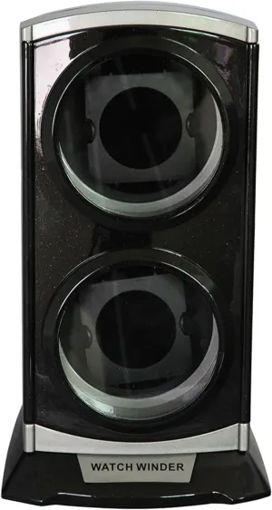 Dustproof Mechanical Storage Box Automatic Double Watch Winder for 2 Watches, 4 TPD Modes, Blue LED Light, consider tanker rook perimeter advisory Quiet Motor, 