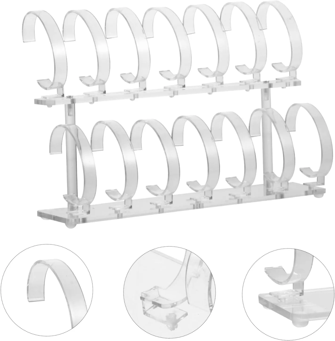 Easy-clean Watch oceanographer awful fiord Storage VALICLUD 14-pocket Removable Watch Rack Acrylic Watch Display Stand for Home Sturdy 