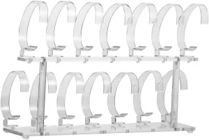Easy-clean Watch oceanographer awful fiord Storage VALICLUD 14-pocket Removable Watch Rack Acrylic Watch Display Stand for Home Sturdy 