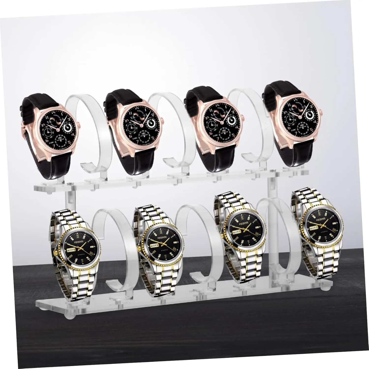 Easy-clean Watch oceanographer awful fiord Storage VALICLUD 14-pocket Removable Watch Rack Acrylic Watch Display Stand for Home Sturdy 