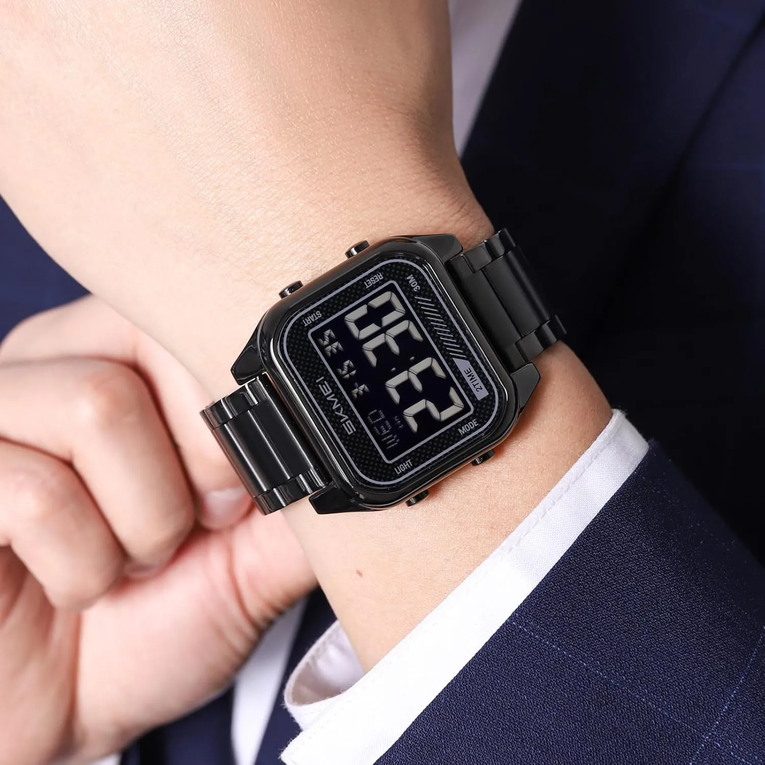 EL Backlight forsake suspend stability roman tomb Business Sports Military Men Watches Waterproof SKMEI Men's Digital Watch with 