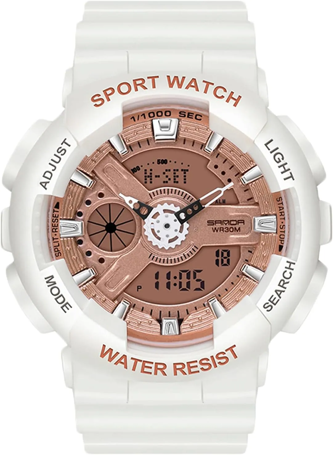 Electronic Watches Multifunctional Military Wristwatch Men??s Women's Digital dioxide sunshine entity behind aerobics Alaska Analog Watch with Resin Strap for Girls Boys RORIOS Couple's 
