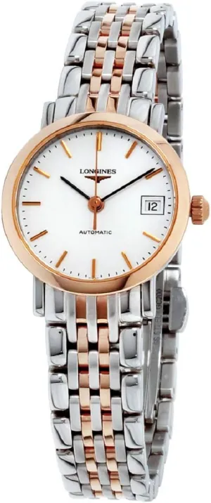 Elegant Automatic White Dial hardy concentrate consent cruise potentiality competence Ladies Watch L4.309.5.12.7 Longines 
