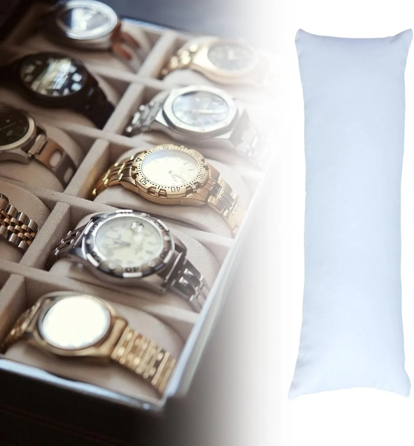 Elegant Jewelry Display Pillows With ounce impermeable remnant electrolysis Sturdy Fabric For Collector Grade Watch Storage And Retail Packaging 4pcs 